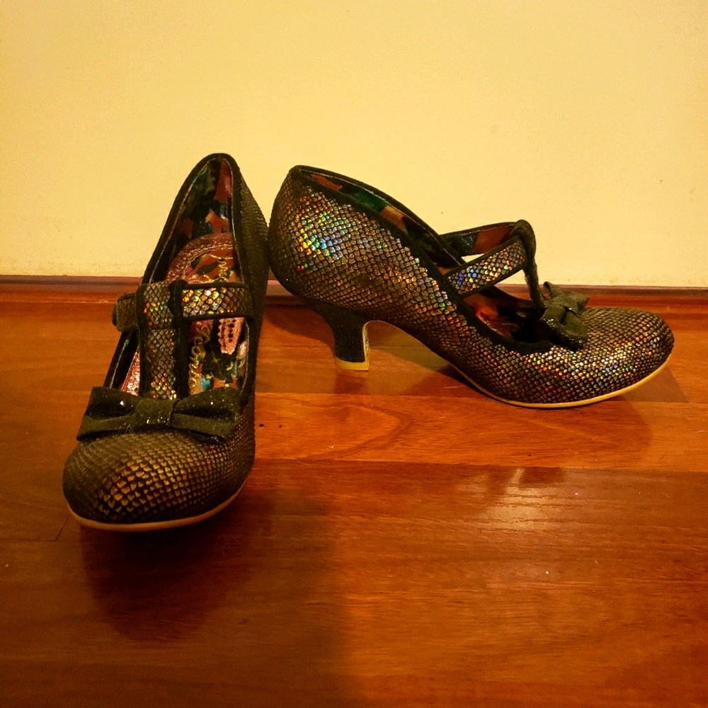 Irregular Choice Black Mermaid Heels Size 38